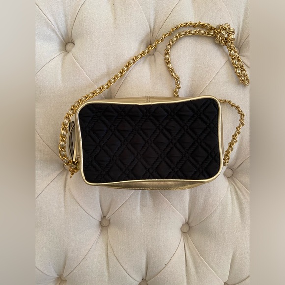 Vintage 80’s Black & Gold Purse - Picture 3 of 9